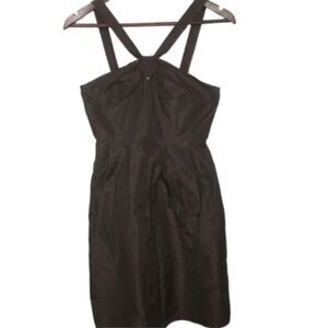 J. Crew Vintage Brown Taffeta Cocktail Dress